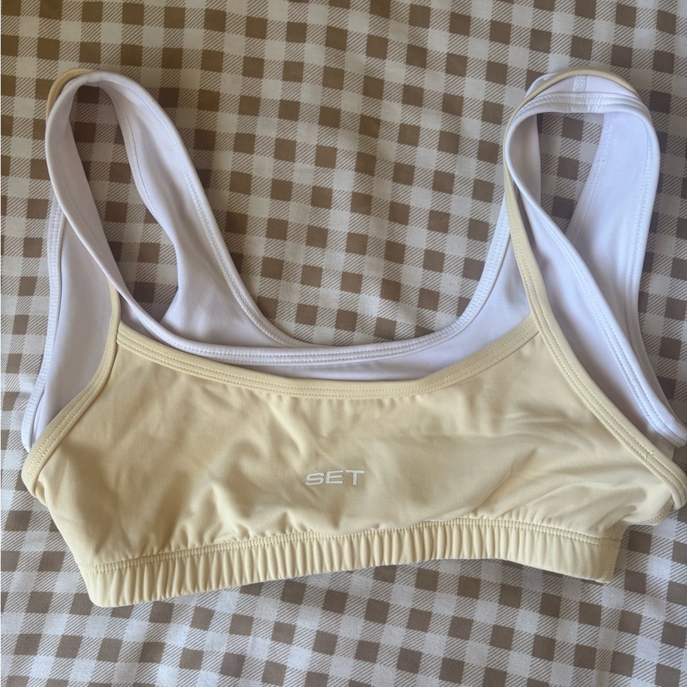 SET Active butter yellow bra!
